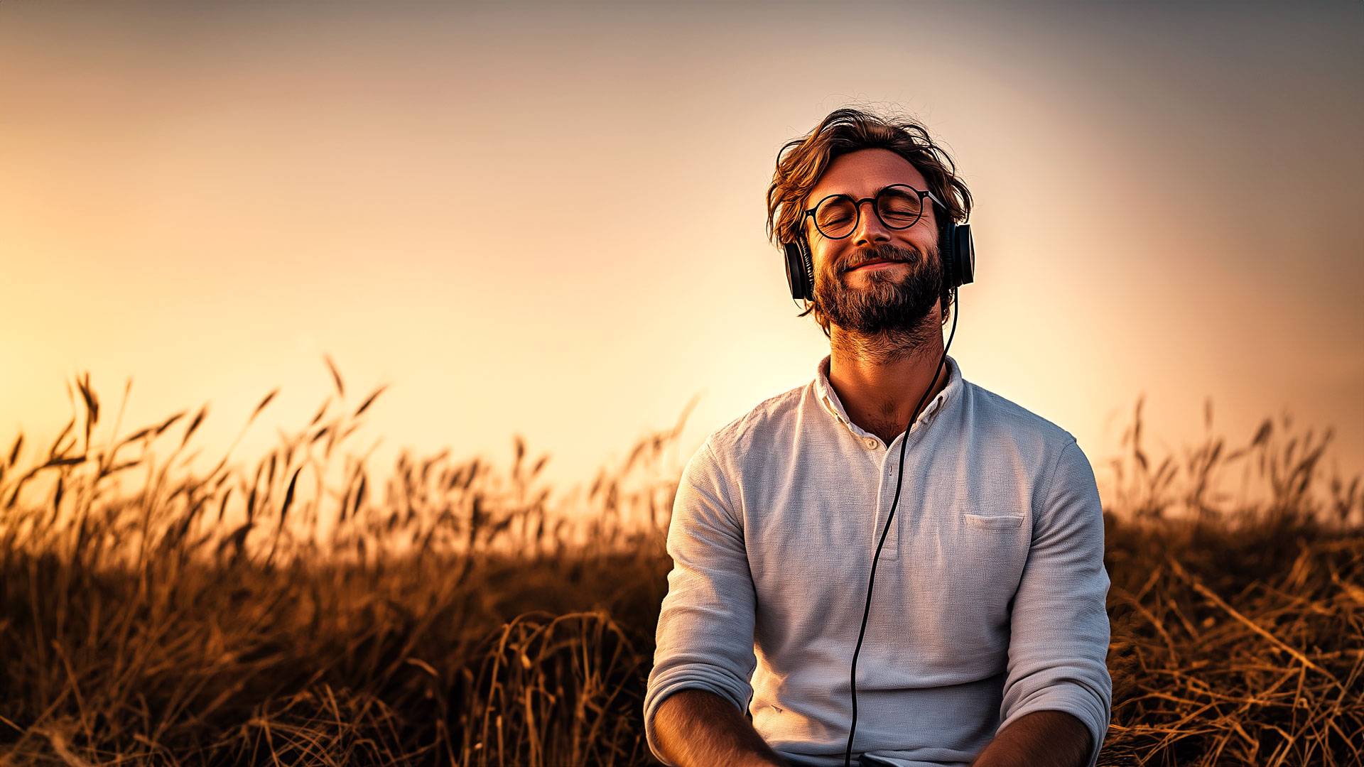 Person wählt BE LIGHT Session auf dem Handy